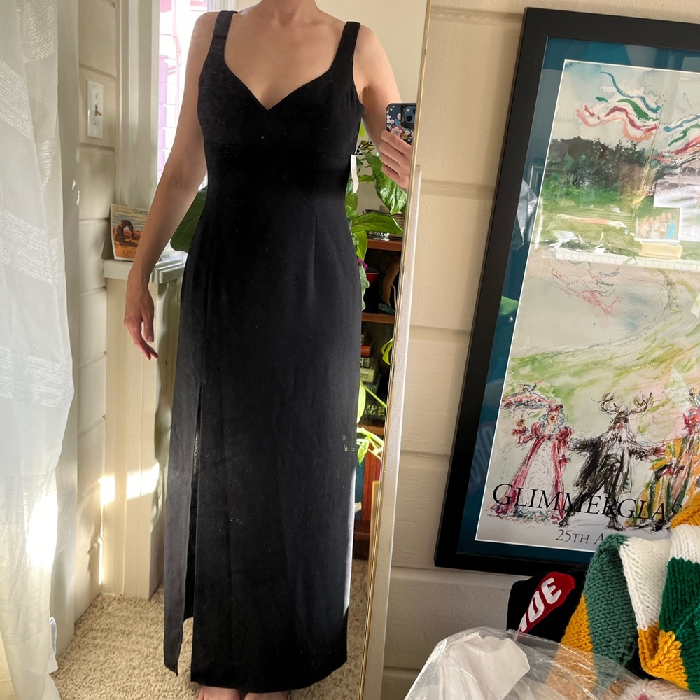 NEW Vintage Georgiou Studio Black dress Size 8 with sparkle